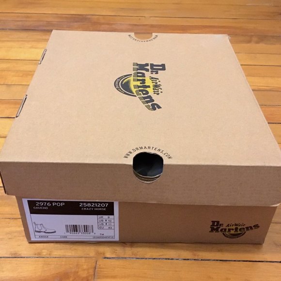 Dr Martens 2976 Gaucho Crazy Horse Brown Leather Chelsea Boots US Men's 10 - Picture 7 of 8